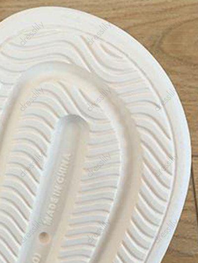 Pantoufles Plate-forme Antidérapantes Motif Adorable Ours - Blanc EU (39-40)