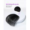 Perruque de Cheveux Humains Lisse avec Frange - Noir 4INCH