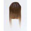 Perruque de Cheveux Humain Droite avec Pleine Frange - Brun 12INCH
