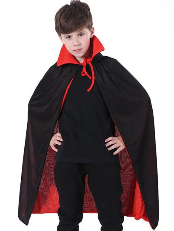 Costume D'Halloween Enfant Noué en Blocs de Couleurs - Noir 