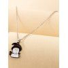 Cartoon Ghost Witch Pendant Chain Necklace - SILVER 1PC