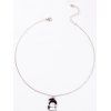 Cartoon Ghost Witch Pendant Chain Necklace - SILVER 1PC