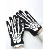 Halloween Gloves Skeleton Print Cosplay Party Gloves
