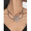 Spider Web Necklace Gothic Halloween Necklace - SILVER 
