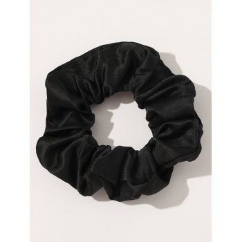 

Solid Color Scrunchie Elastic Hair Band, Black