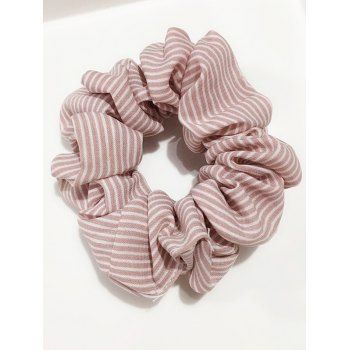 

Sweetness Striped Print Scrunchie, Light pink