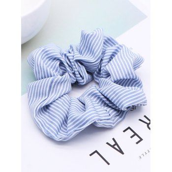 

Sweetness Striped Print Scrunchie, Light blue