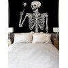 Halloween Skeleton Print Hanging Wall Home Decoration Tapestry - multicolor 
