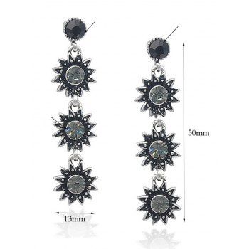 Elegance Flowers Drop Earrings Vintage Earrings