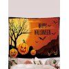 Tapisserie Murale Pendante Décoration D'Art D'Halloween Citrouille Lettre Chauve-souris - multicolor 