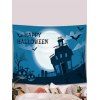 Home Decoration Happy Halloween Moon Night Print Hanging Wall Tapestry - multicolor 