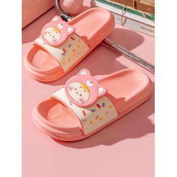 

Cute Cartoon Animal Non-slip Home Indoor Bathing Slippers, Light pink