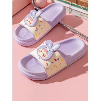 

Cute Cartoon Animal Anti-slip Indoor Home Bathing Slippers, Light purple