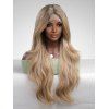 Lace Front Wavy 26 Inch Long Middle Part Synthetic Wig - CAMEL BROWN 26INCH