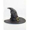 Chapeau de Sorcière Cosplay Robe Accessoire de Soirée D'Halloween - Noir 