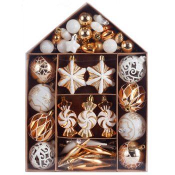 

73 Pcs Christmas Home Decorations, Multicolor