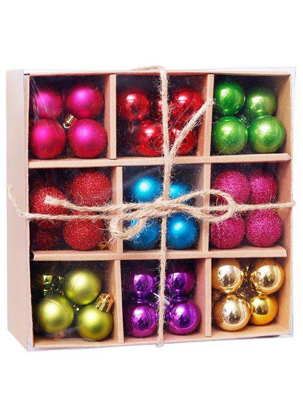 99Pcs Balls Christmas Tree Decorations Set - multicolor 