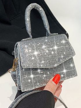 Glitter Magnetic Closure Handbag Shoulder Bag