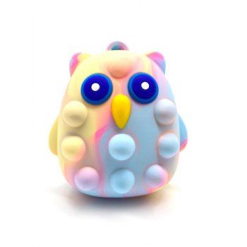 

Owl Shape Decompression Toy Stress Relief Finger Vent Toy, Multicolor a