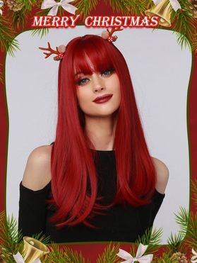 Long Full Bang Straight Cosplay Party Capless Synthetic Wig