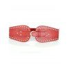 Hollow Out Rivets Adjustable PU Wide Waist Belt Shirt Dress Decoration - RED 1PC