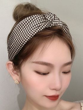 Hair Accessory Printed Crossover Wide Hairband