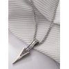 Arrowhead Pendant Chunky Chain Necklace For Men - SILVER 1PC
