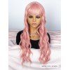 Full Bang Long Wavy Capless Heat Resistant Synthetic Cosplay Party Wig - PINK 28INCH