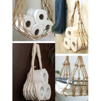 

3 Pcs Weave Storage Baskets Simple Hanging Wall Home Decor, Multicolor