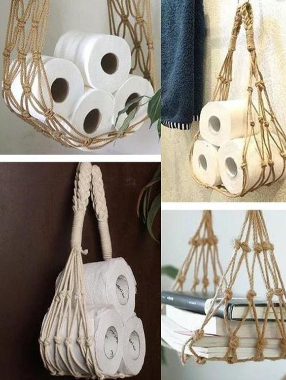 3 Pièces Guirlande de Rangement à Suspendre Au Mur - multicolor 