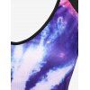 Plus Size Spiral Tie Dye Printed Long Sleeve Tee - multicolor 4X