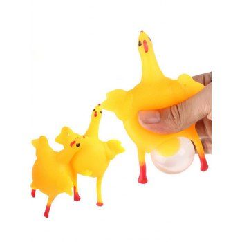 3Pcs Funny Squishy Chicken And Egg Stress Reliever Toys Set
