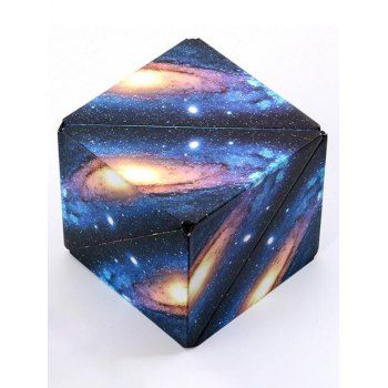 

Printed Magnetic Magic Cube Puzzle Stress Relief Toy, Multicolor a