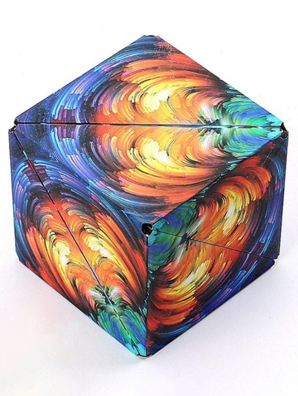 Jouet Puzzle Antistress Cube Magique Imprimé - multicolor B 