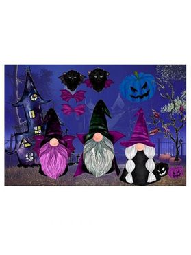 Halloween Mat Pumpkin Bat Witch Print Gothic Mat