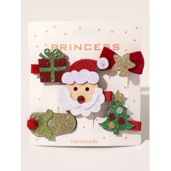 

5 Pcs Christmas Hair Clips, Multicolor a