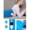Washable UK Plug Electric Heating Blanket Person Care Heater Pad With Detachable Connector - LIGHT BLUE 