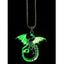Collier à La Mode avec Pendentif Dragon Lumineux pour Hommes - Vert Emeraude 