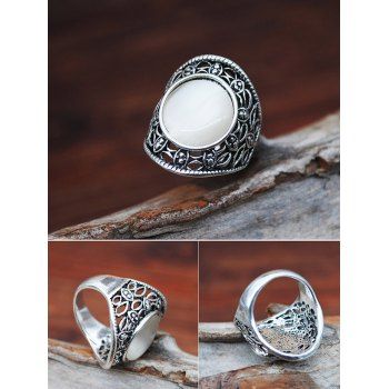 Hollow Out Flower Metal Vintage Ring