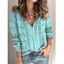 Cardigan Plongeant Texturé à Goutte Epaule en Couleur Unie avec Bouton-Pression - Bleu 2XL