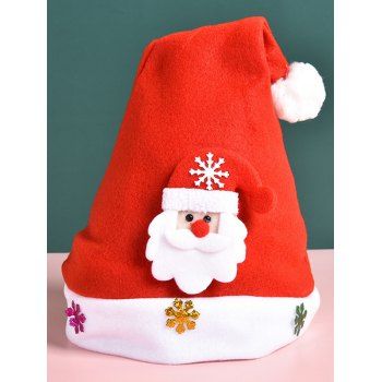 

Children Christmas Hat Snowflake Cute Hat, Red