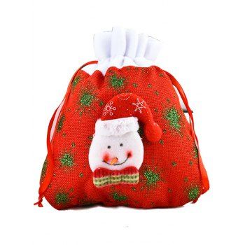 

Cute Christmas Sweet Gift Drawstring Bag, Red