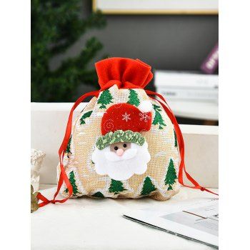 

Cute Christmas Sweet Gift Drawstring Bag, White