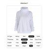 Solid Color Sweater Textured Decorated Button Turtleneck Long Sleeve Sweater - WHITE 2XL