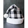 Plaid Print Christmas Hat Party Decoration - RED 