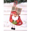 Chaussette de Noël Motif Adorable pour Fête Décoration Maison - Rouge 