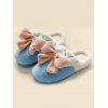 Pantoufles Chaudes en Blocs de Couleurs avec Nœud Papillon - multicolor EU (36-37)