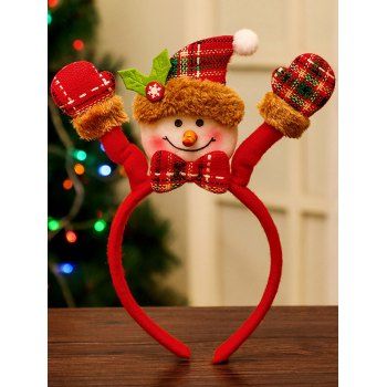 

Christmas Hairband Cute Santa Claus Snowman Party Hairband, Red