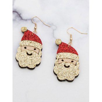 

Christmas Earrings Glitter Santa Claus Cute Drop Earrings, Multicolor