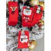 Ensemble de Chaussettes à Imprimé Père Noël Mignon Cerf et Bonhomme de Neige 4 Paires - multicolor A 4 PAIRS